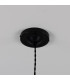 Rio Coloured Dome Pendant Light Antique Brass Matte Black-4