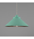 Rio Coloured Dome Pendant Light Antique Brass Mint Turquoise-1