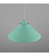 Rio Coloured Dome Pendant Light Antique Brass Mint Turquoise-3