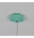 Rio Coloured Dome Pendant Light Antique Brass Mint Turquoise-4