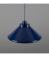 Rio Dome Pendant Light Antique Brass Sapphire Blue-3