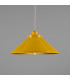 Rio Coloured Dome Pendant Light Antique Brass Yellow-1