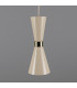 Cairo Coloured Pendant Light Polished Brass Vanilla Cream-2