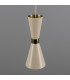Cairo Coloured Pendant Light Polished Brass Vanilla Cream-4