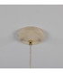 Cairo Coloured Pendant Light Polished Brass Vanilla Cream-5