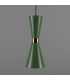 Cairo Coloured Pendant Light Polished Brass Sage Green-2