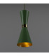 Cairo Coloured Pendant Light Polished Brass Sage Green-3