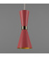 Cairo Coloured Pendant Light Polished Brass Antique Pink-1