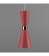 Cairo Coloured Pendant Light Polished Brass Antique Pink-2