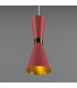 Cairo Coloured Pendant Light Polished Brass Antique Pink-3