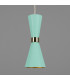 Cairo Coloured Pendant Light Polished Brass Mint Turquoise-1