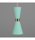 Cairo Coloured Pendant Light Polished Brass Mint Turquoise-2