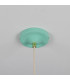 Cairo Coloured Pendant Light Polished Brass Mint Turquoise-5