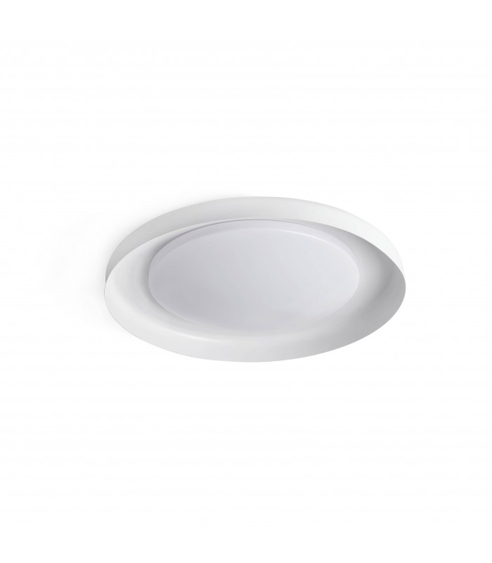 LED White Flush Ceiling Lamp 40cm - 2