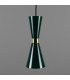 Cairo Coloured Pendant Light Polished Brass Racing Green-2