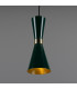 Cairo Coloured Pendant Light Polished Brass Racing Green-3