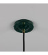 Cairo Coloured Pendant Light Polished Brass Racing Green-5