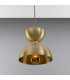 Dallas Dome Pendant Satin Brass-4