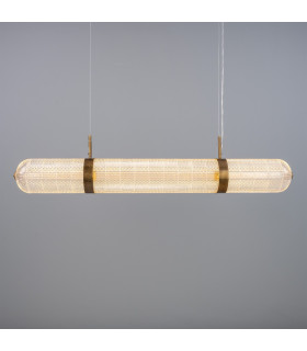 Ashford Linear Pendant Light Antique Brass-1