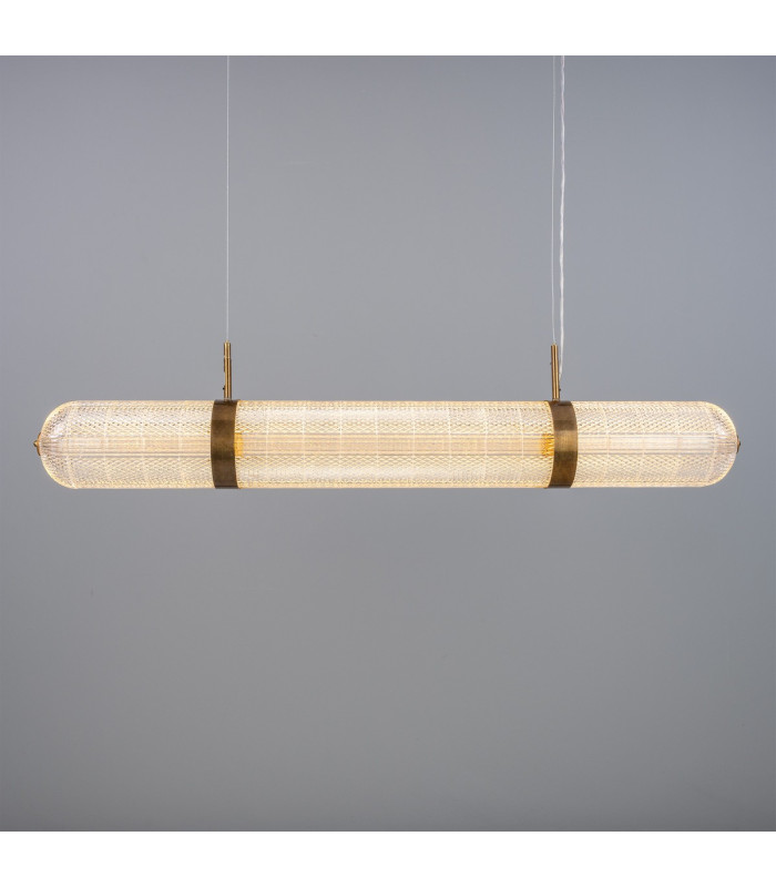 Ashford Linear Pendant Light Antique Brass-1
