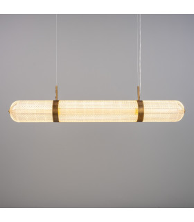 Ashford Linear Pendant Light Antique Brass-2