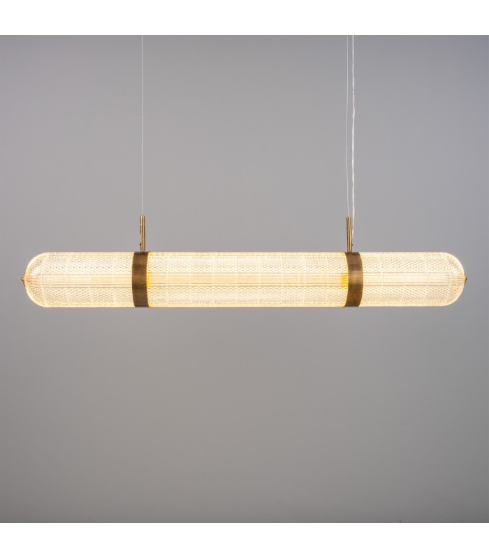 Ashford Linear Pendant Light Antique Brass-2