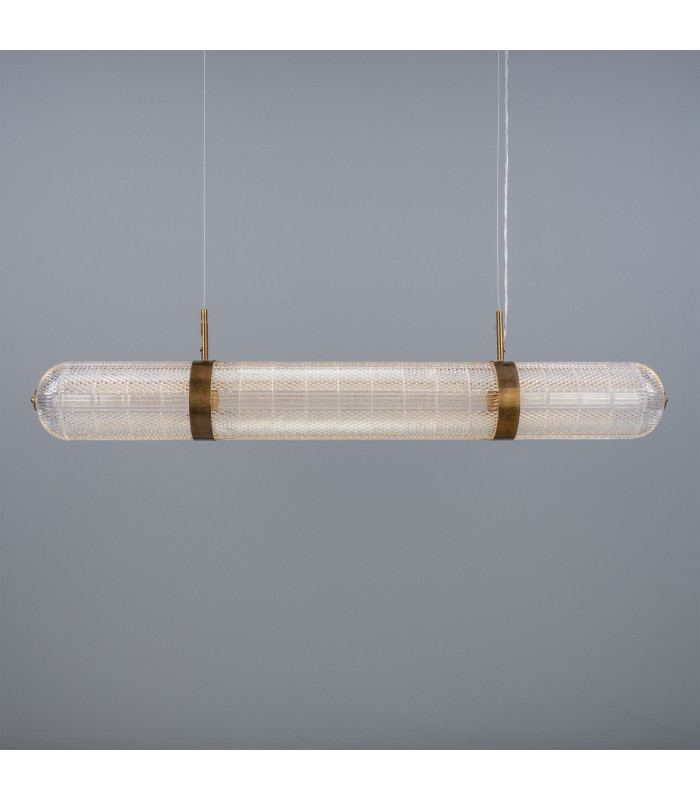 Ashford Linear Pendant Light Antique Brass-3