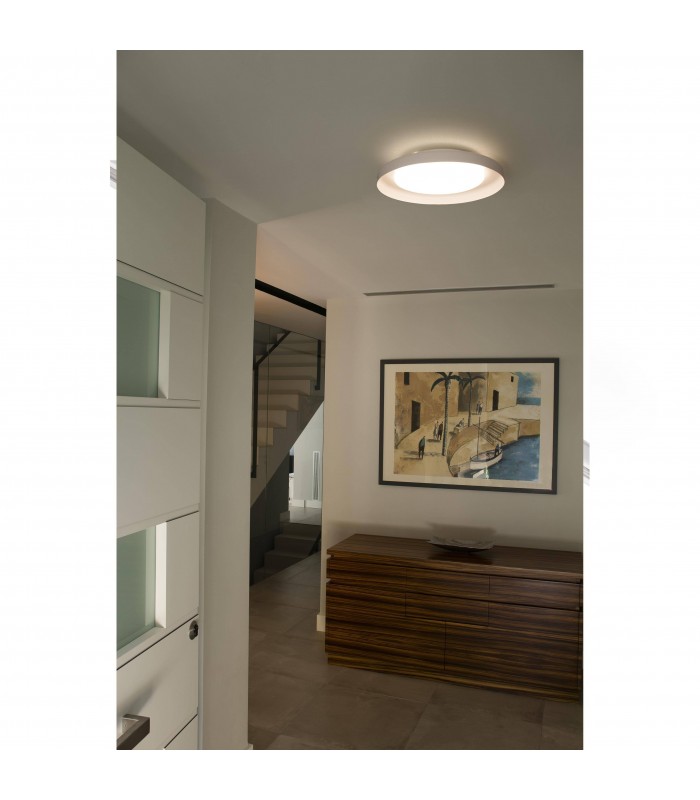 LED White Flush Ceiling Lamp 40cm - 4