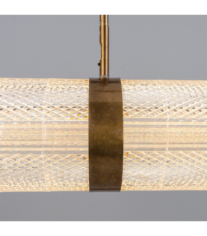 Ashford Linear Pendant Light Antique Brass-5