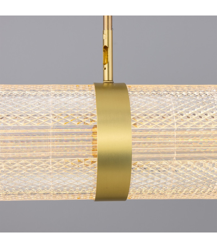 Ashford Linear Pendant Light Satin Brass-5