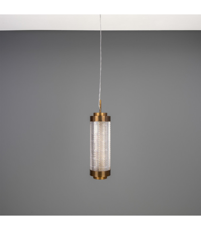 Small Ashford Pendant Antique Brass-5