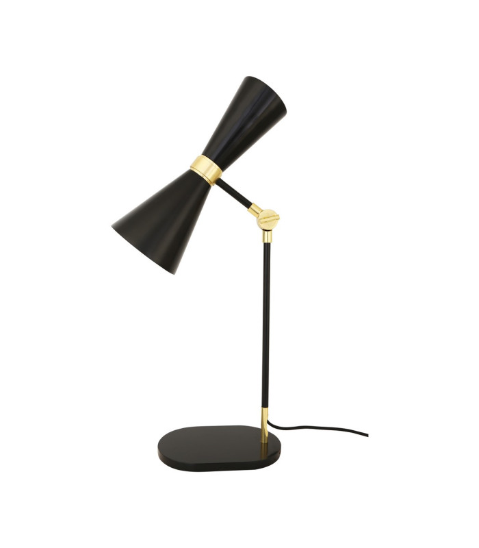 Cairo Table Lamp Polished Brass Matt Black-3