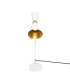 Cairo Table Lamp Polished Brass White-3