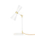 Cairo Table Lamp Polished Brass White-5