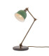 Nico Table Lamp Antique Brass Sage Green Shade