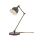 Nico Table Lamp Antique Brass Grey Shade