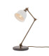 Nico Table Lamp Antique Brass White Shade