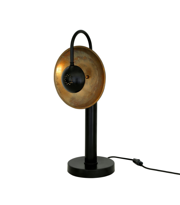 Orebro Table Lamp Matt Black Antique Brass-2