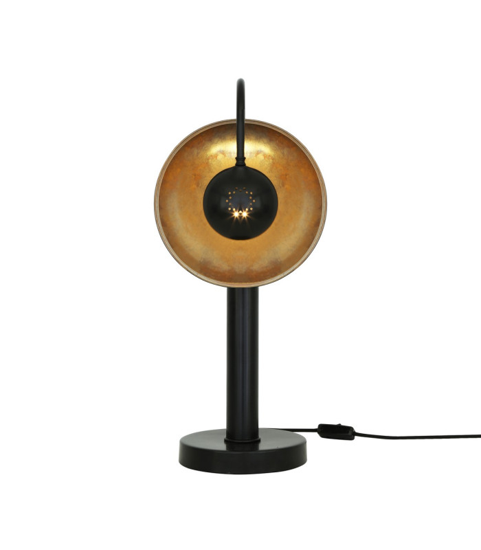 Orebro Table Lamp Matt Black Antique Brass-3