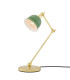 Nico Table Lamp Polished Brass Sage Green Shade