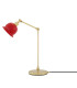 Nico Table Lamp Polished Brass Red Shade-4