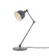 Nico Table Lamp Antique Silver Grey Shade