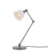 Nico Table Lamp Antique Silver White Shade