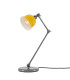 Nico Table Lamp Antique Silver Yellow Shade
