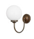 Bragan Globe Wall Light Antique Brass