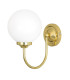 Bragan Globe Wall Light Polished Brass