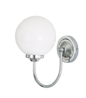 Bragan Globe Wall Light Polished Chrome