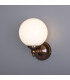 Cloghan Globe Wall Light Antique Brass-1