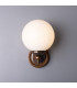 Cloghan Globe Wall Light Antique Brass-2