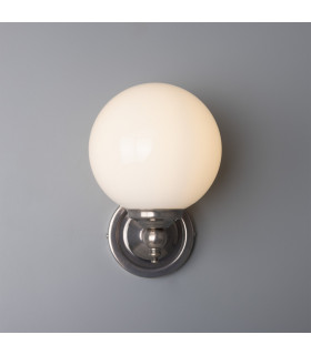 Cloghan Globe Wall Light Antique Silver-2